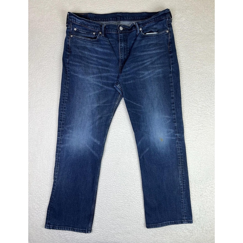 Levis 514 Mens 38x30 Blue Regular Straight Stretch Denim Jeans Medium Wash